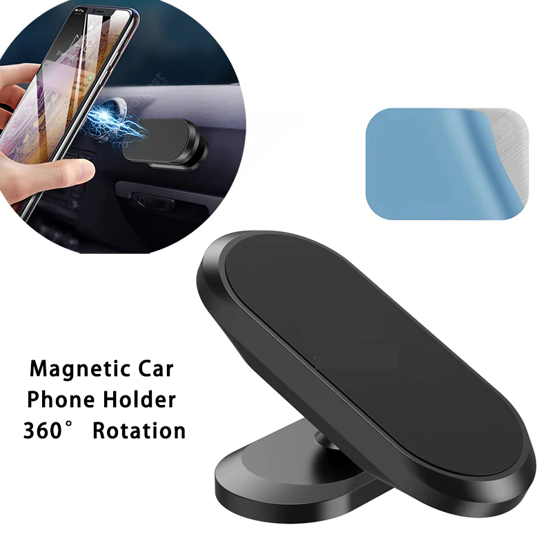 Magnetický držák do auta, 360 ° otočení, držák do auta, magnetický stojan na mobil, stojan 4,0-6,4 palce pro samsung, iphone telefonní stojan