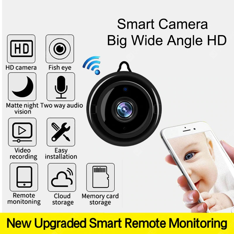 Kamerové kamery Bezdrátové noční vidění Inteligentní domácí zabezpečení IP kamery Detekce pohybu - kamera